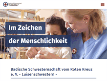 Tablet Screenshot of drk-badische-schwesternschaft.de